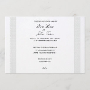 Invitation Mariage d'ornement de conception du grec ancien