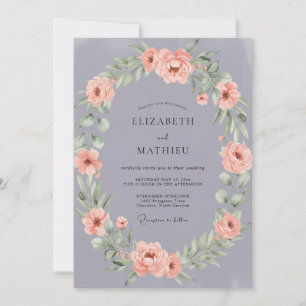 Invitation Mariage Douce Floraison Lilas