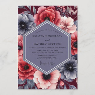 Invitation Mariage dramatique d'hiver