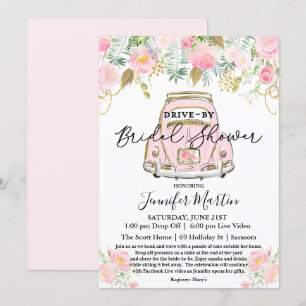 Invitation Mariage Drive By Shower Virtuel Mariage