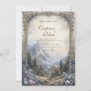 Invitation Mariage du château de la forêt de Fairytale