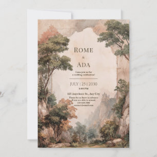 Invitation Mariage du château de Misty Forest