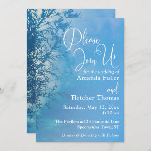 Invitation Mariage du ciel rêvé de Weeping Willow Ethereal 2