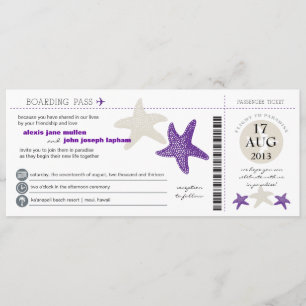 Invitation Mariage du Col d'embarquement de Starfish