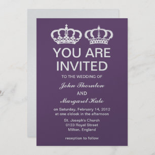 Invitation Mariage du couple royal de l'Améthyste