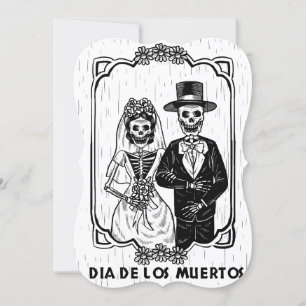Invitation mariage du jour des morts