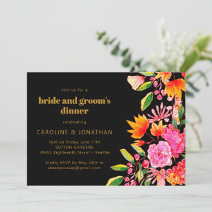 Invitation Mariage du marié et de la mariée Fleurs roses oran
