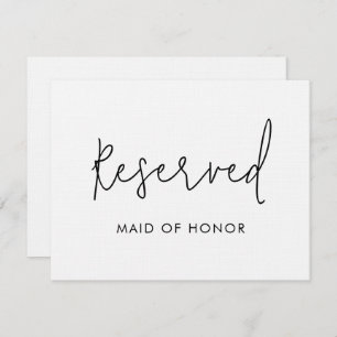 Invitation Mariage du panneau de réservation minimal moderne