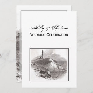 Invitation Mariage du phare de Montauk Point