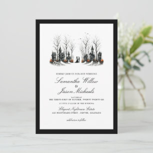 Invitation Mariage du village d'Halloween