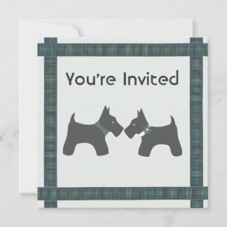 Invitation Mariage écossais avec thème tatan