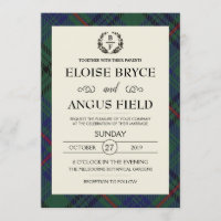 Mariage écossais motif tartan traditionnel personn
