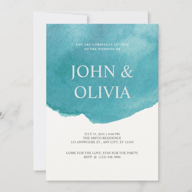 Invitation Mariage écossais tendance (Devant)
