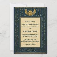 Mariage égyptien du scarab hiéroglyphe ailé