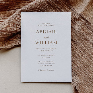 Invitation Mariage Élégance Moderne Simple