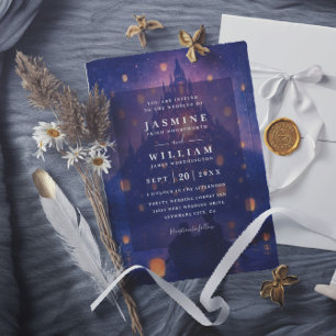 Invitation Mariage élégant à lanières enchevêtrées avec code