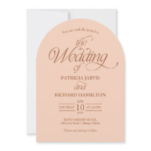 Mariage Élégant Arche Minimaliste Peach Photo