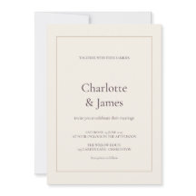 Mariage élégant Aubergine Ivoire avec une fine bor