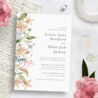 Mariage élégant aux fleurs sauvages