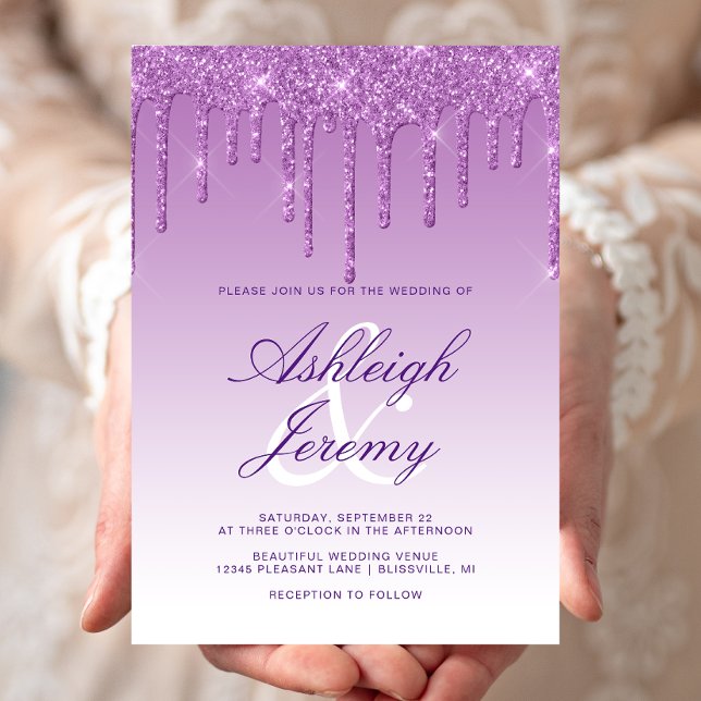 Invitation Mariage élégant avec écriture en lettres cursives  (Créateur téléchargé)