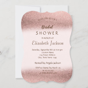 Invitation Mariage élégant avec effet Bokeh et paillettes