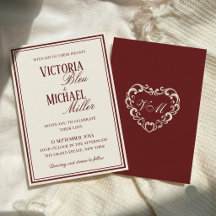 Mariage Élégant Bourgogne Ivoire Chic de Vieux Ric