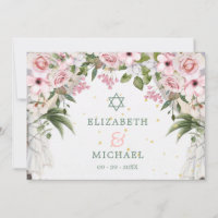 Mariage Élégant Chuppah Floral Folio