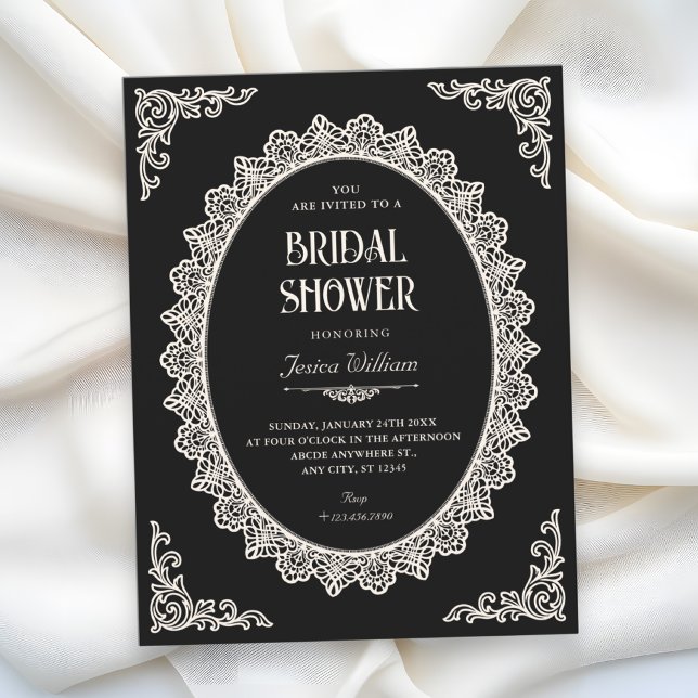 Invitation Mariage élégant Dark Romance (Créateur téléchargé)