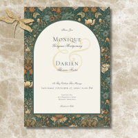 Mariage élégant de style vintage William Morris da