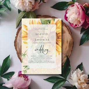 Invitation Mariage élégant de Sunfleurs