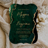 Mariage élégant entre crochets avec agate de coule