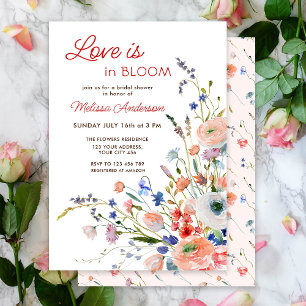 Invitation Mariage Élégant Floral Love is in Bloom Shower de 