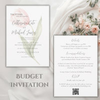 Mariage élégant floral tulipe rose bon marché