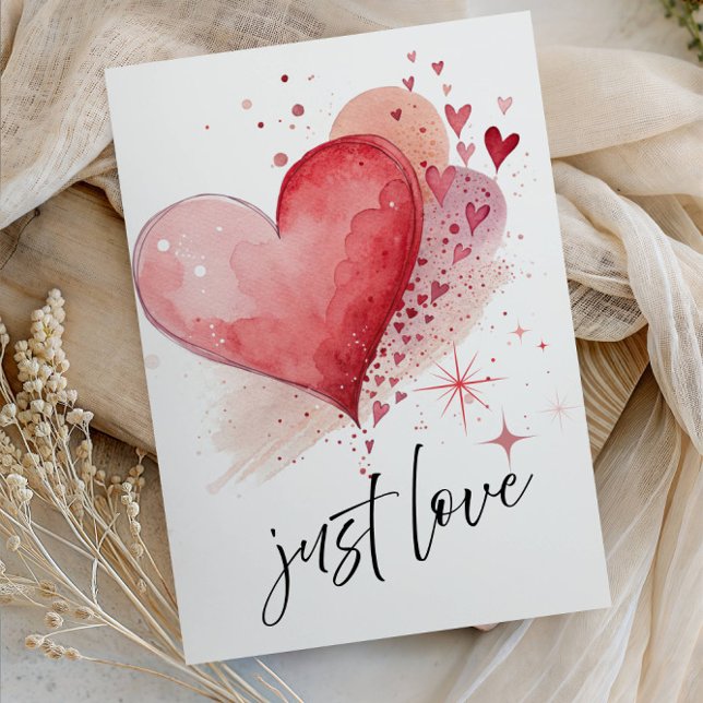 Invitation Mariage Élégant « Just Love » - Romantique Minimal (Créateur téléchargé)