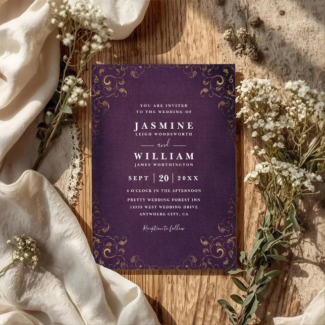 Invitation Mariage Élégant Lanternes Emmêlées Code QR Budget (Créateur téléchargé)