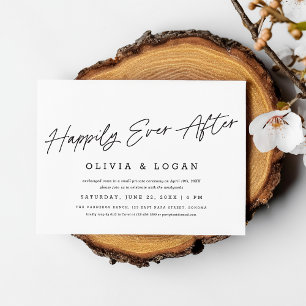 Invitation Mariage Élégant Moderne avec Texte de Mariage à la