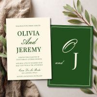 Mariage Élégant "Old Money" Vert Forêt et Crème