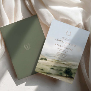 Invitation Mariage Élégant Ranch de l'Ouest