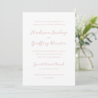 Mariage élégant rose Madison