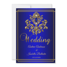 Mariage Elegant Royal Blue Gold Jewel 2