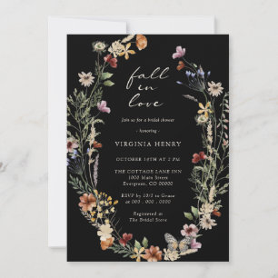 Invitation Mariage Élégant Tomber en Amour Enterrement de Vie