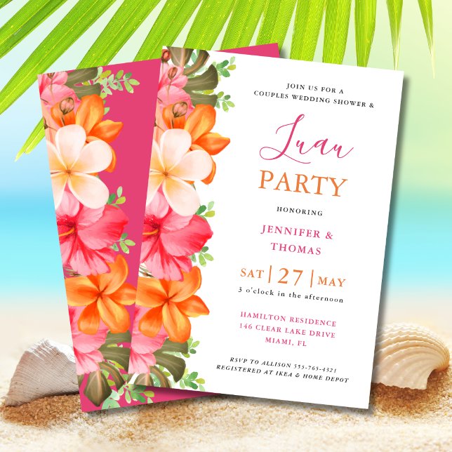 Invitation Mariage Élégant Tropical Classique pour Couples (Créateur téléchargé)