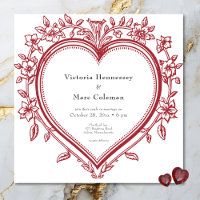 Mariage Élégant Vintage à Motifs Floraux de Chinoi