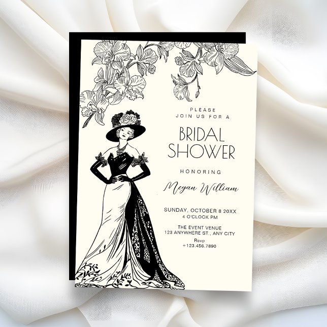 Invitation Mariage élégant vintage romantique (Créateur téléchargé)