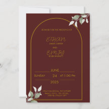 Invitation Mariage Élégante - Classic & Timeless D