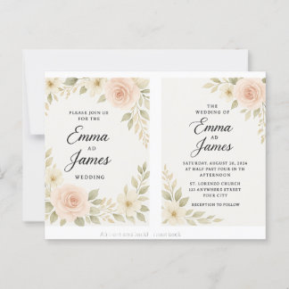 Invitation Mariage Élégante - Classic & Timeless D