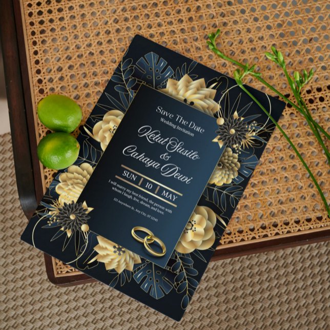 Invitation Mariage Élégante - Style Marié Classiqu (Créateur téléchargé)