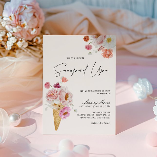 Invitation Mariage : Elle a été Cueilli avec une Glace (Créateur téléchargé)