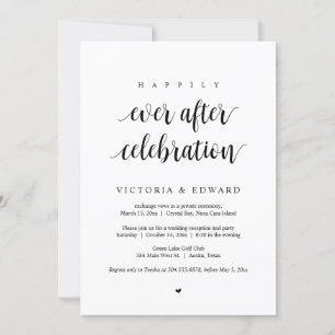 Invitation Mariage Elopement, Heureusement Jamais Après Céléb