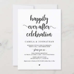 Invitation Mariage Elopement, Heureusement Jamais Après Céléb